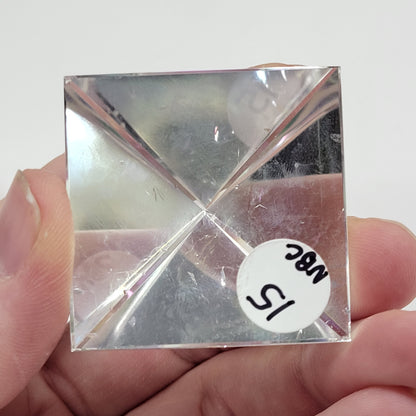 Aura coated Quartz pyramid