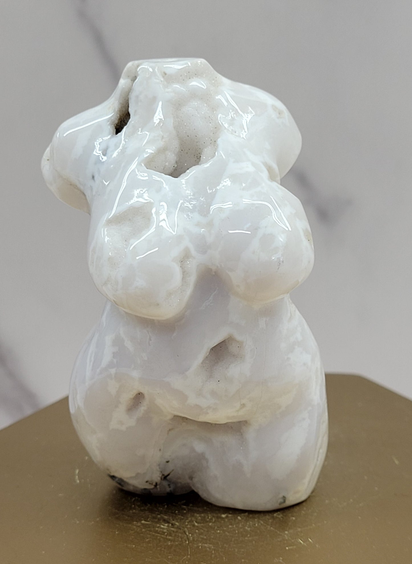 Goddess body (L) - Snow Agate