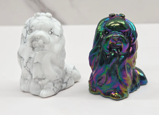 Dog carving - Shih Tzu/Yorkshire Terrier