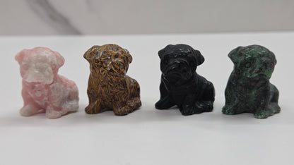 Dog carving - Bulldog puppy (small)