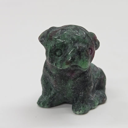 Dog carving - Bulldog puppy (small)