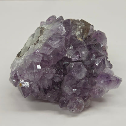 Amethyst cluster w/ calcite specimen