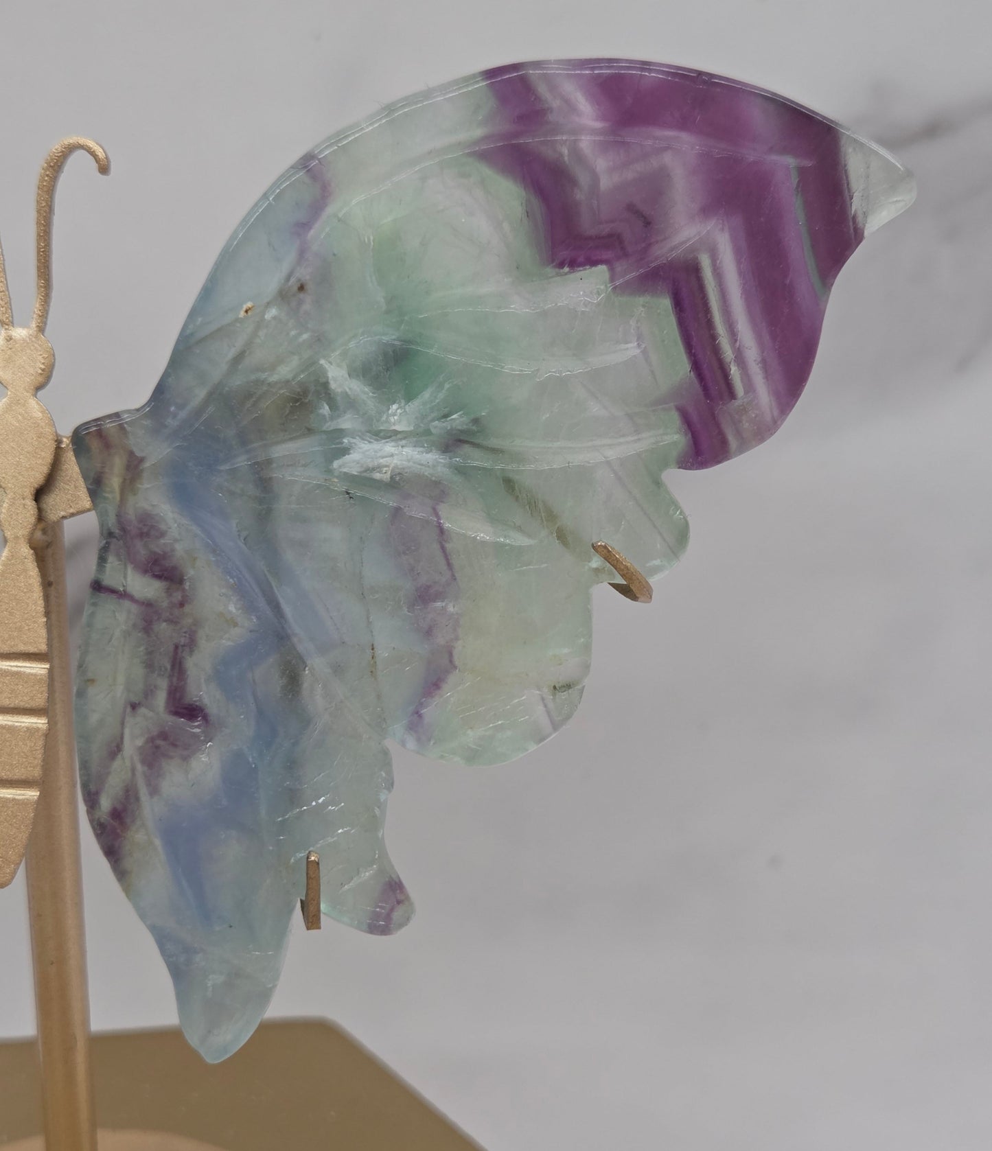 Wings - Feather Fluorite butterfly