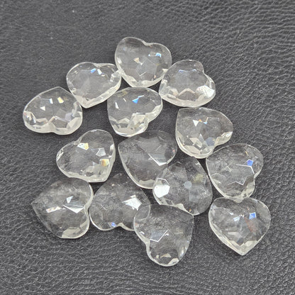 Faceted mini hearts