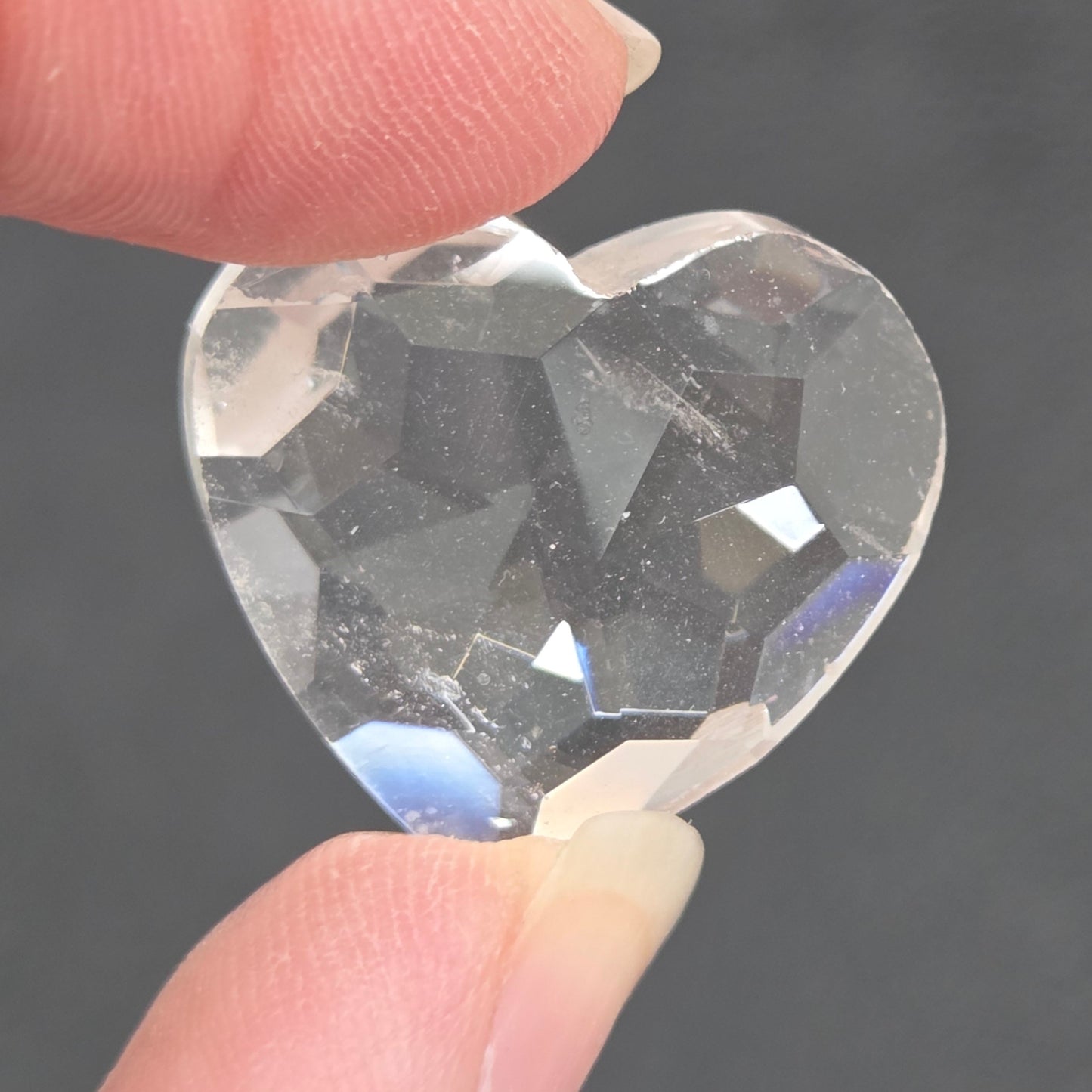 Faceted mini hearts
