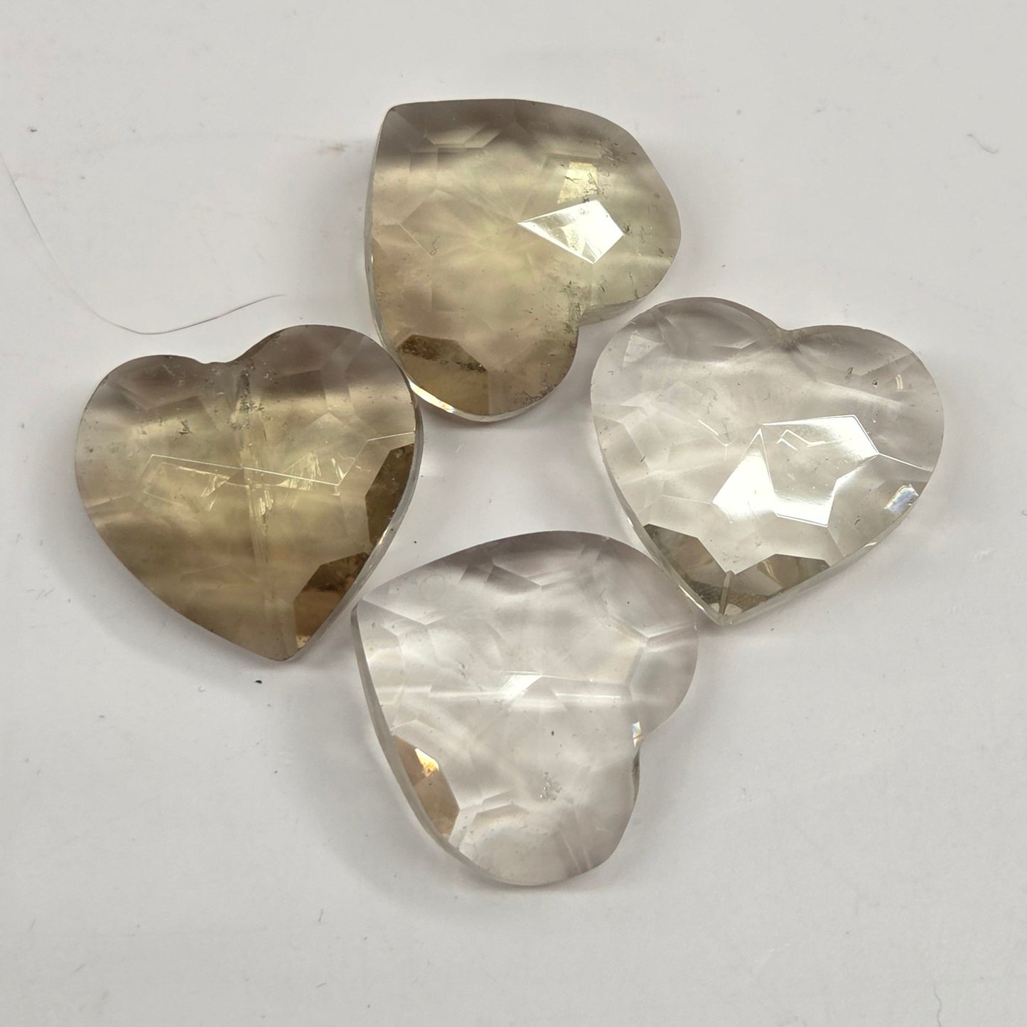 Faceted mini hearts
