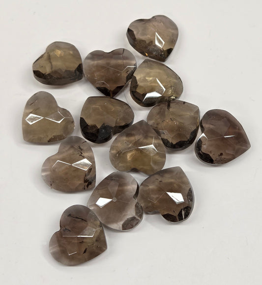 Faceted mini hearts