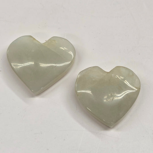 Green Moonstone heart