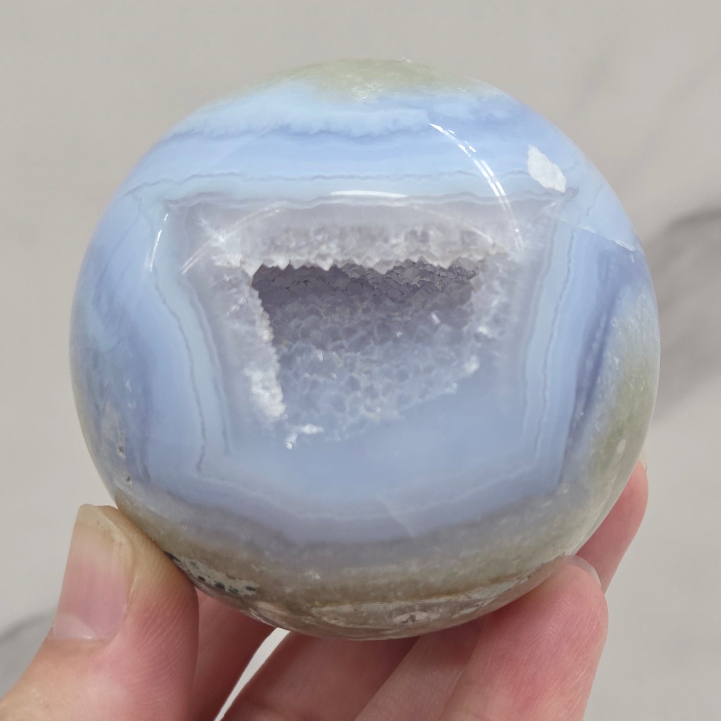 Blue Lace sphere