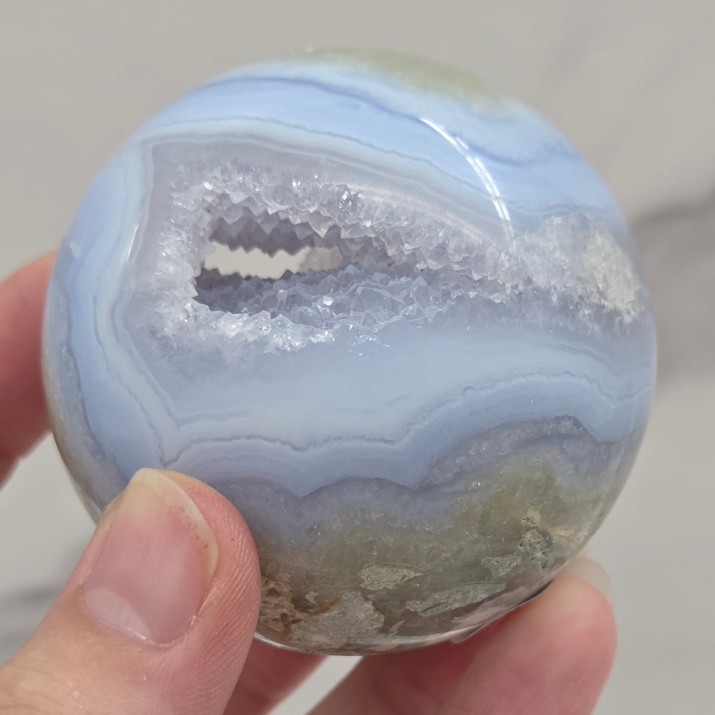 Blue Lace sphere