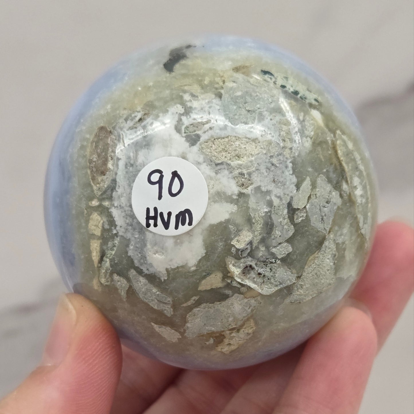 Blue Lace sphere