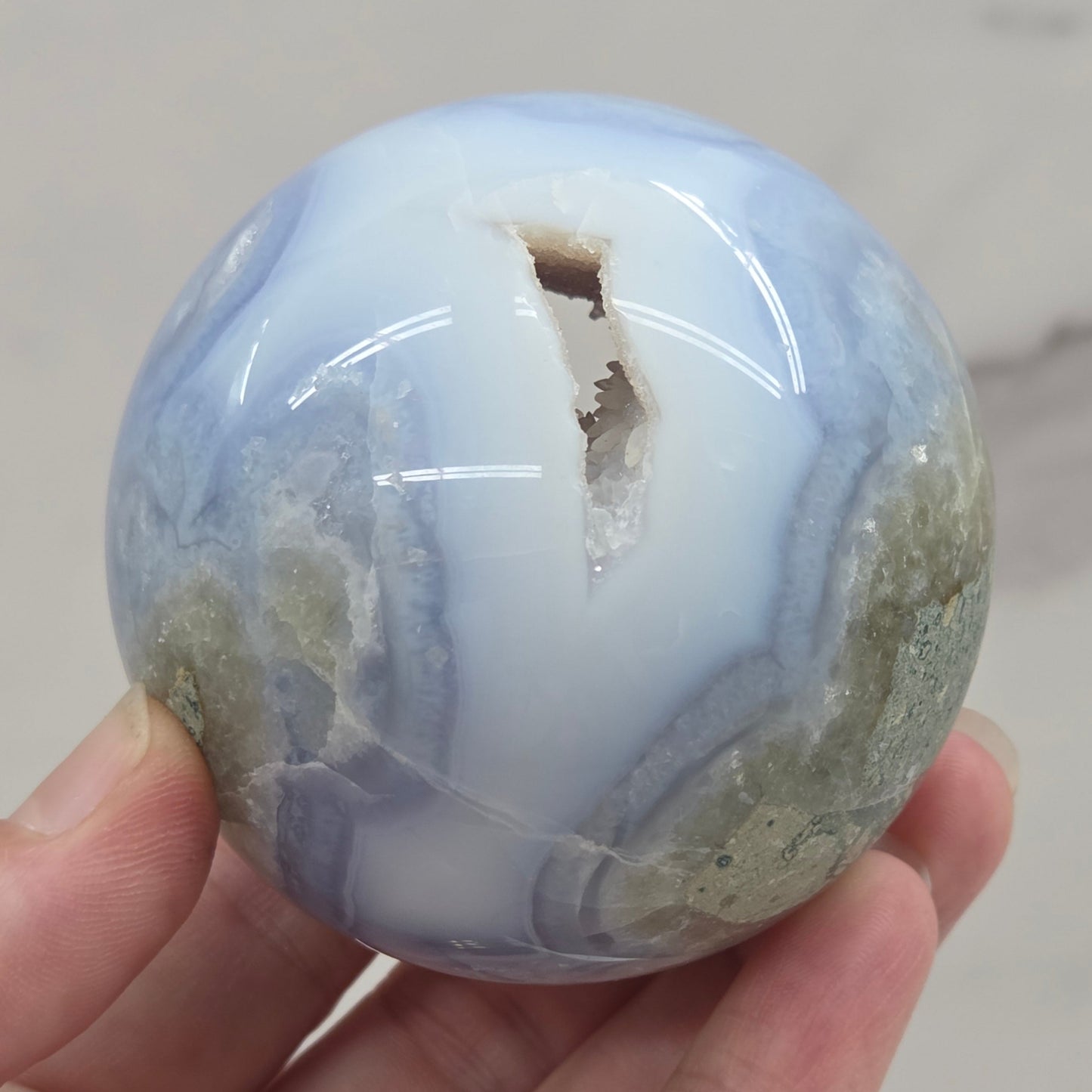 Blue Lace sphere