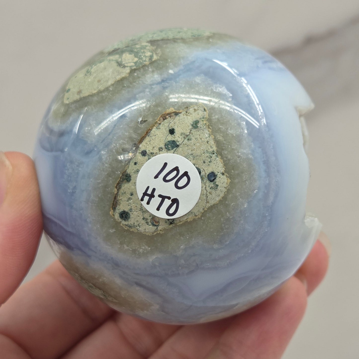 Blue Lace sphere