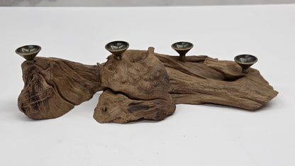 Driftwood sphere holder