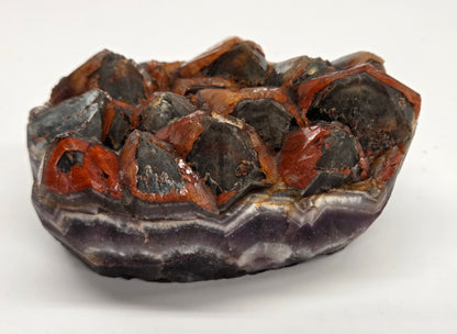 Hematite Included Amethyst clusters