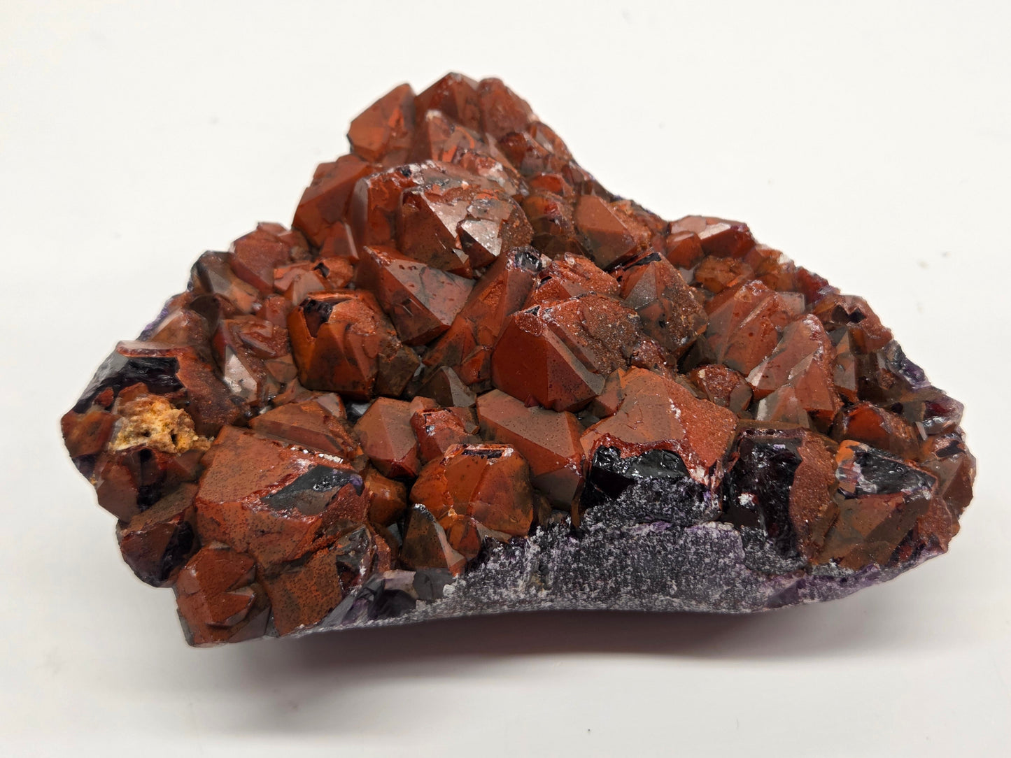 Hematite Included Amethyst clusters