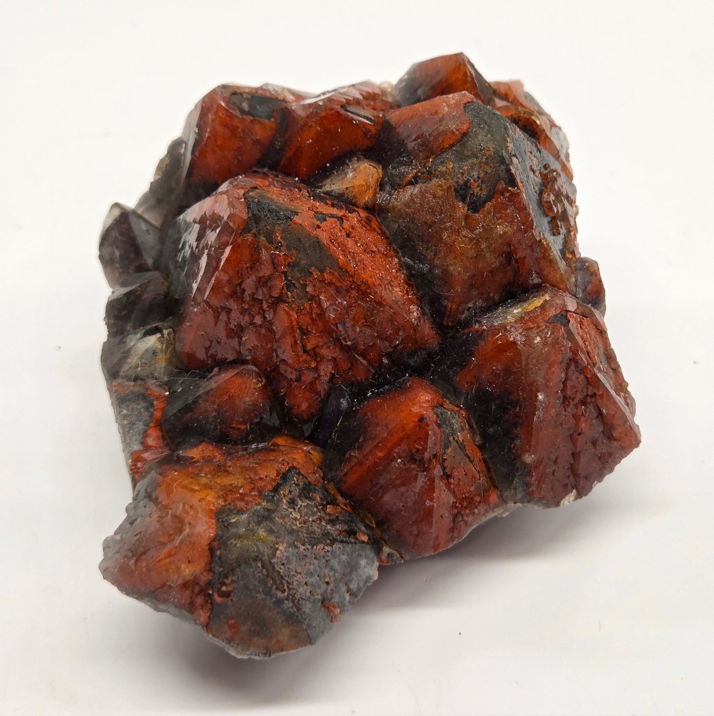 Hematite Included Amethyst clusters