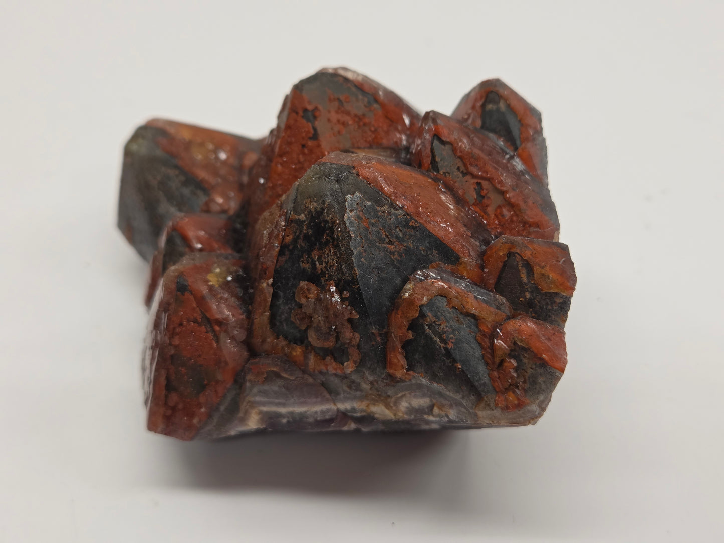 Hematite Included Amethyst clusters