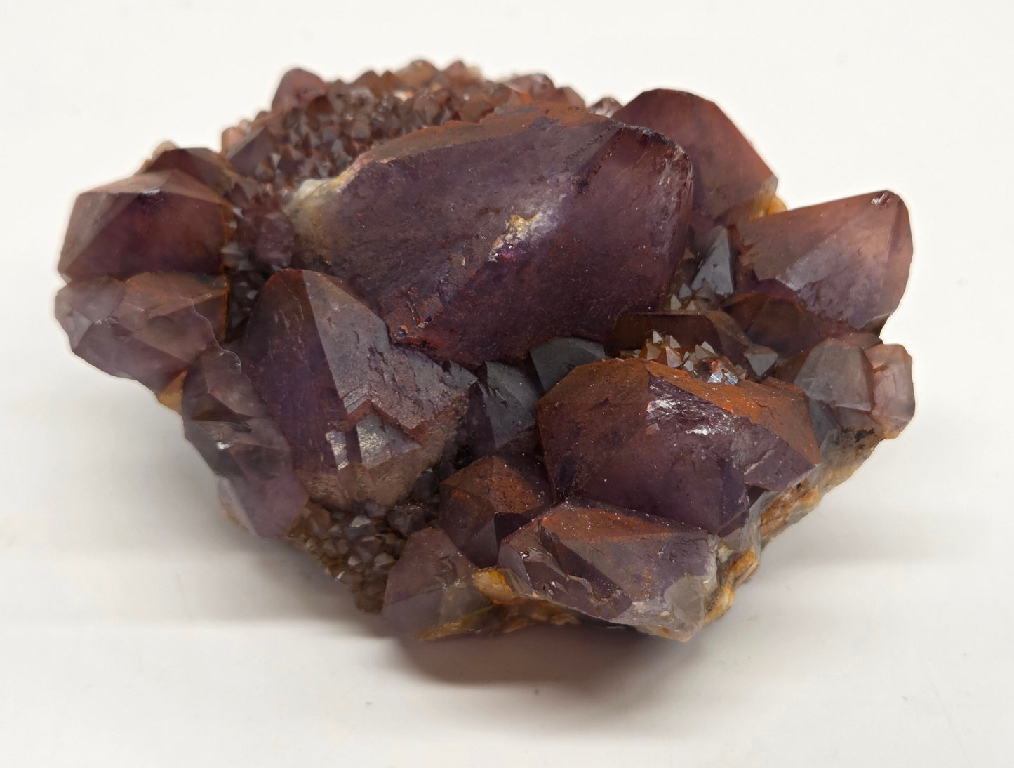 Hematite Included Amethyst clusters