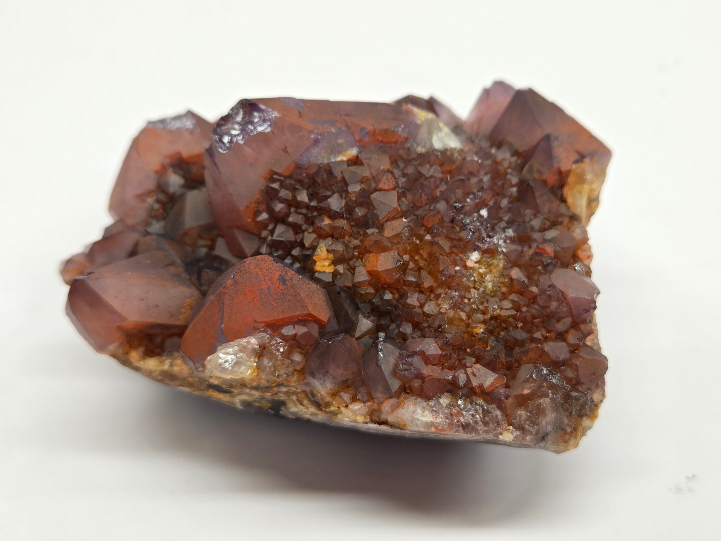 Hematite Included Amethyst clusters