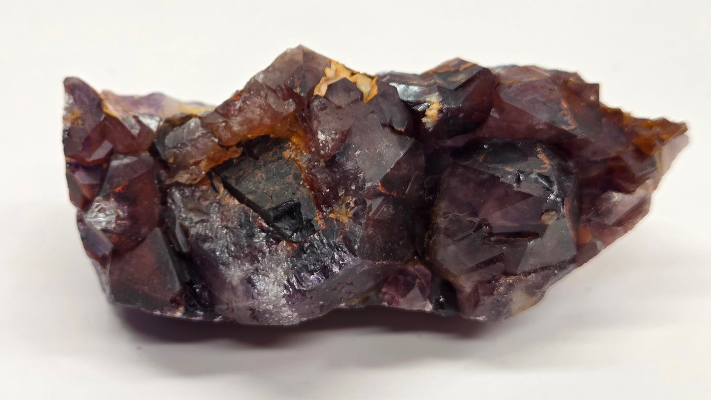 Hematite Included Amethyst clusters