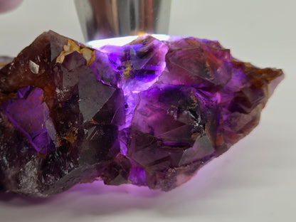 Hematite Included Amethyst clusters