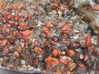 Hematite Included Amethyst clusters