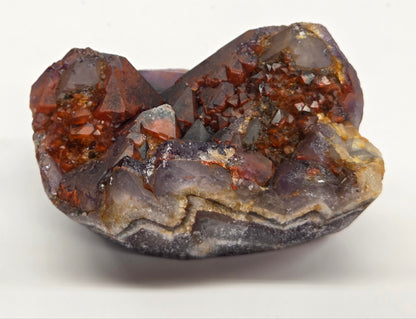 Hematite Included Amethyst clusters