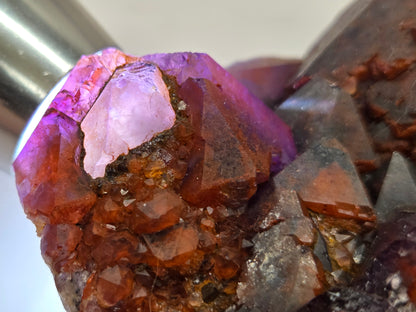 Hematite Included Amethyst clusters