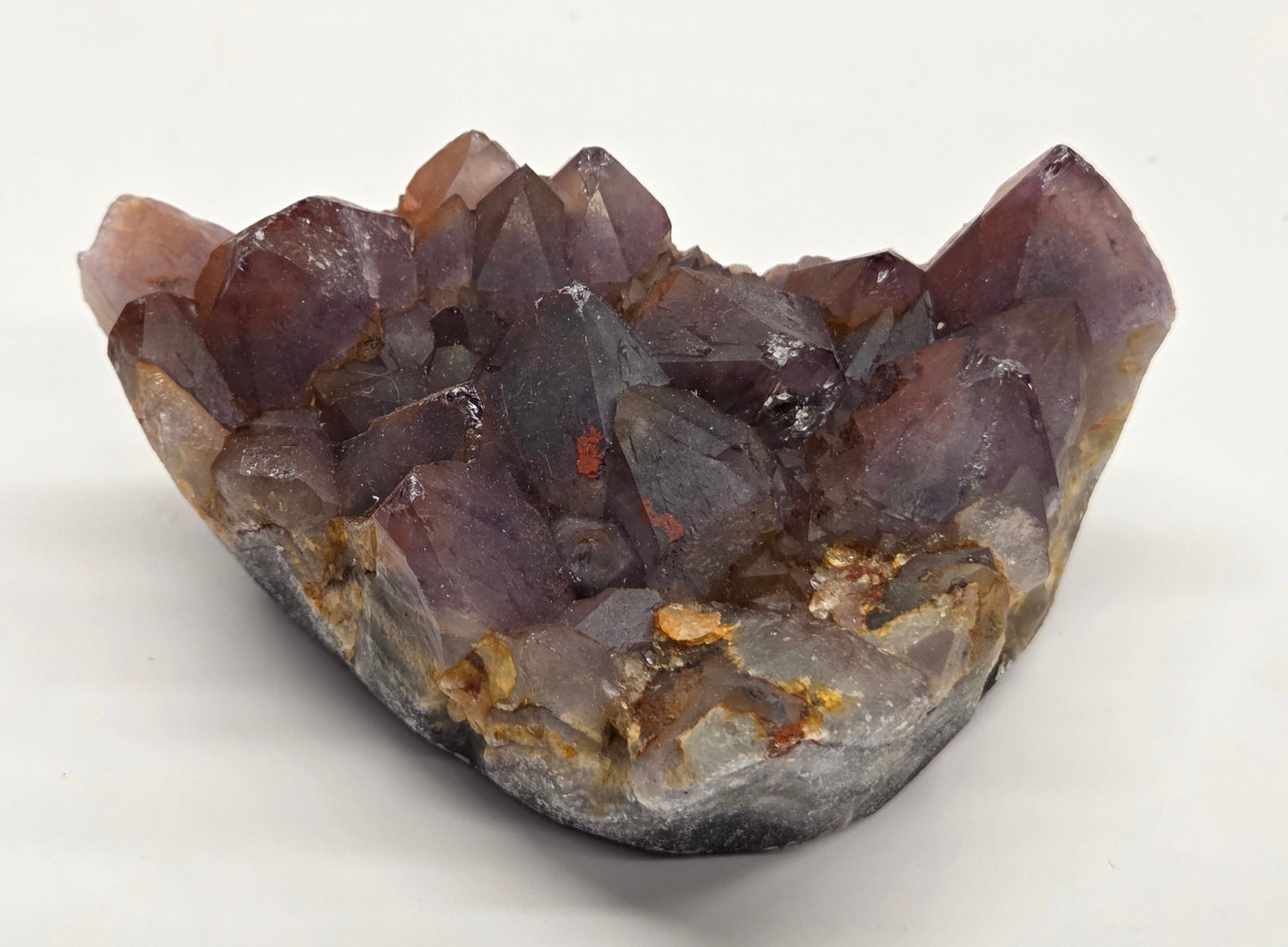 Hematite Included Amethyst clusters