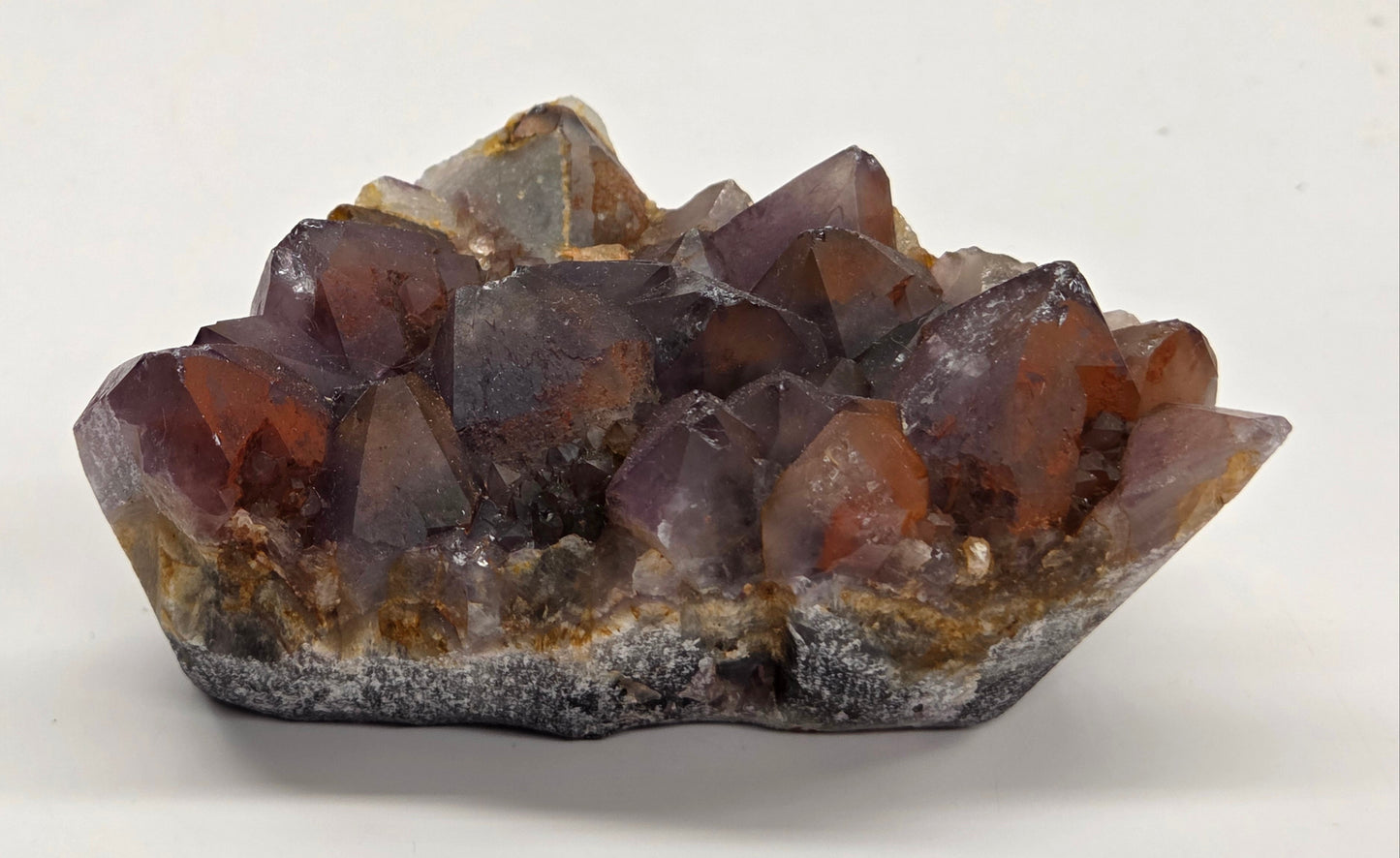 Hematite Included Amethyst clusters