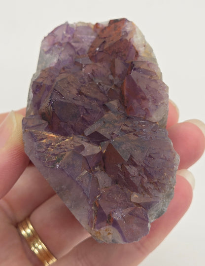 Hematite Included Amethyst clusters