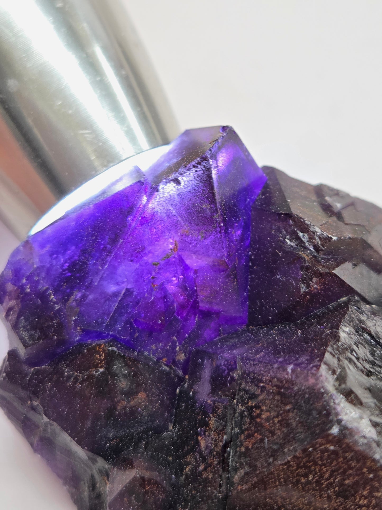 Hematite Included Amethyst clusters