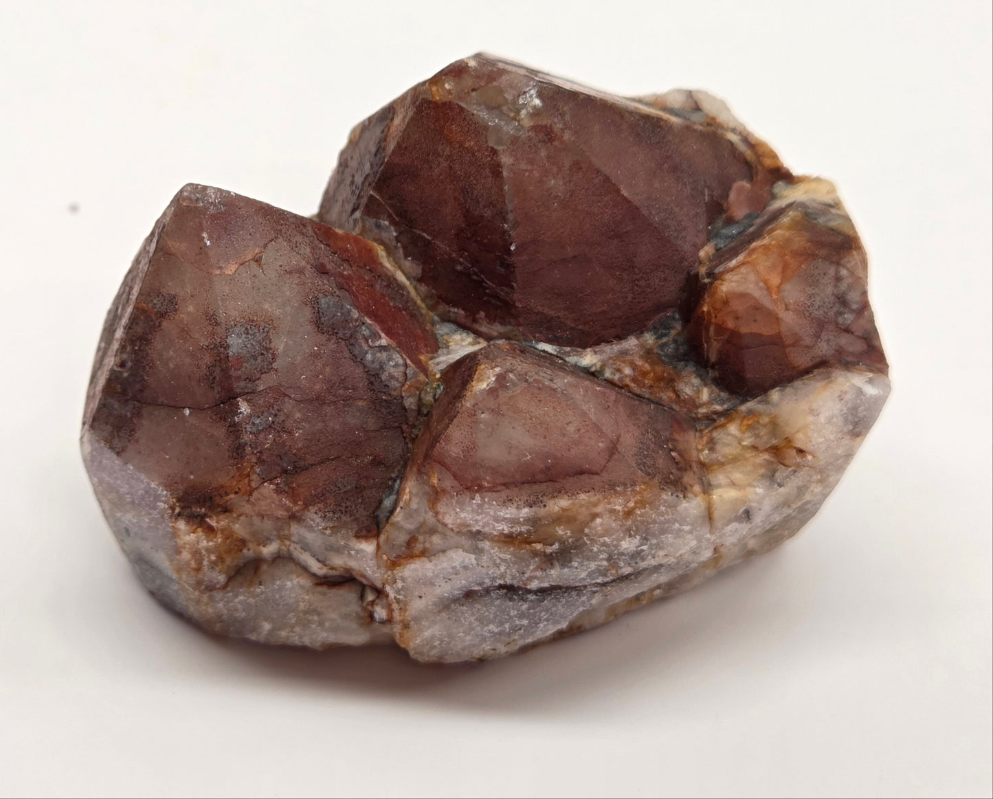 Hematite Included Amethyst clusters