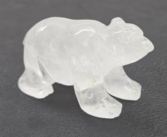 Clear Quartz polar bear