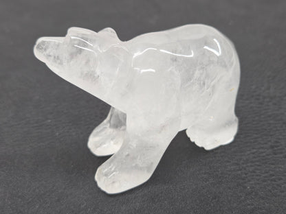 Clear Quartz polar bear