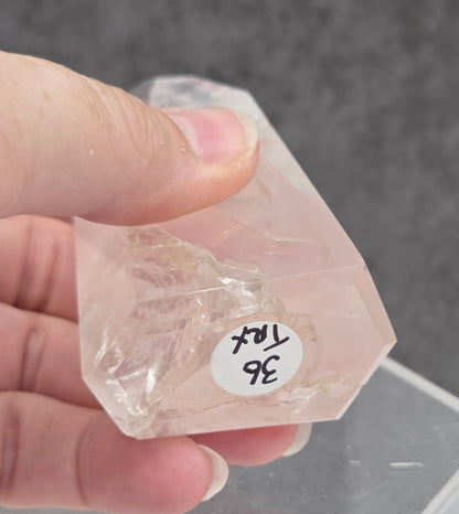 Girasol Rose Quartz tower