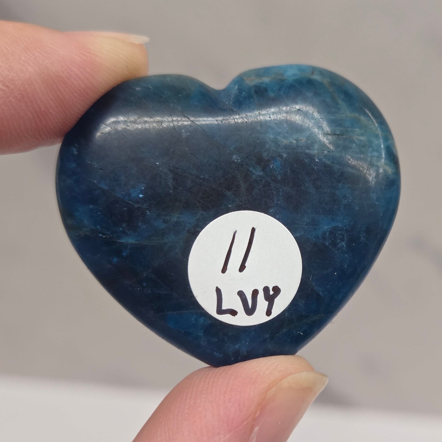 Blue Apatite heart