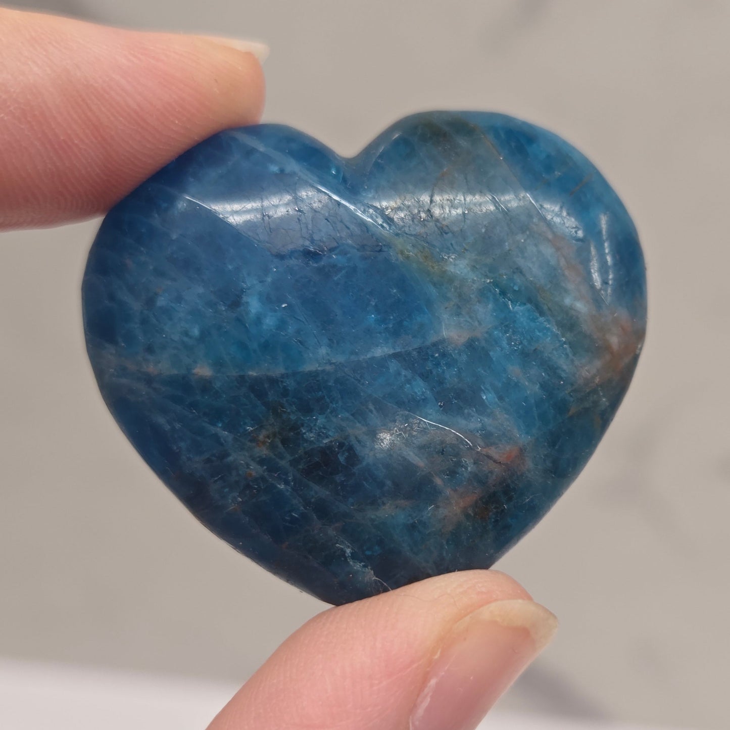 Blue Apatite heart