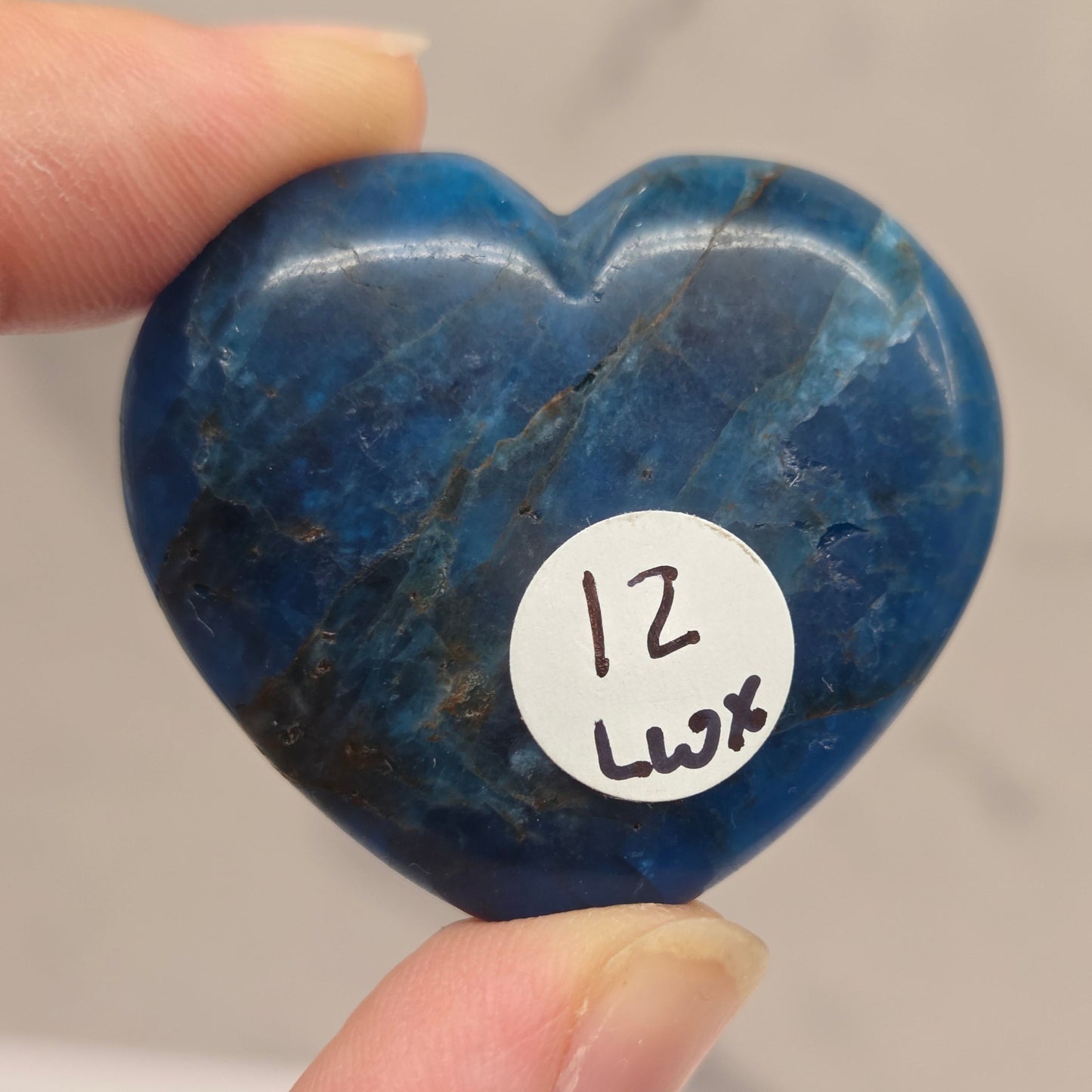 Blue Apatite heart