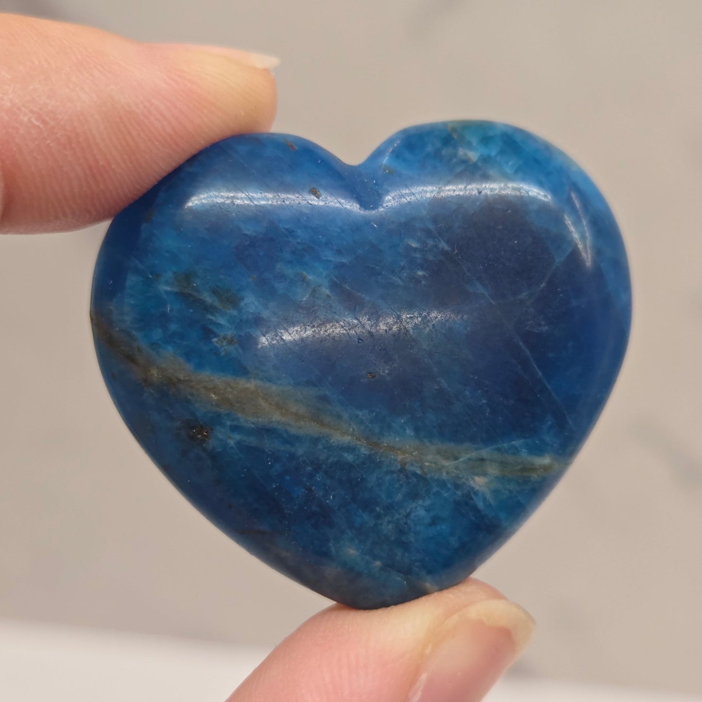 Blue Apatite heart