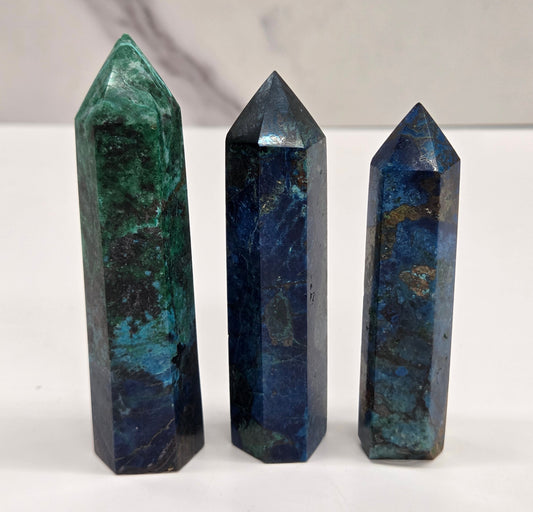 Azurite Chrysocolla tower