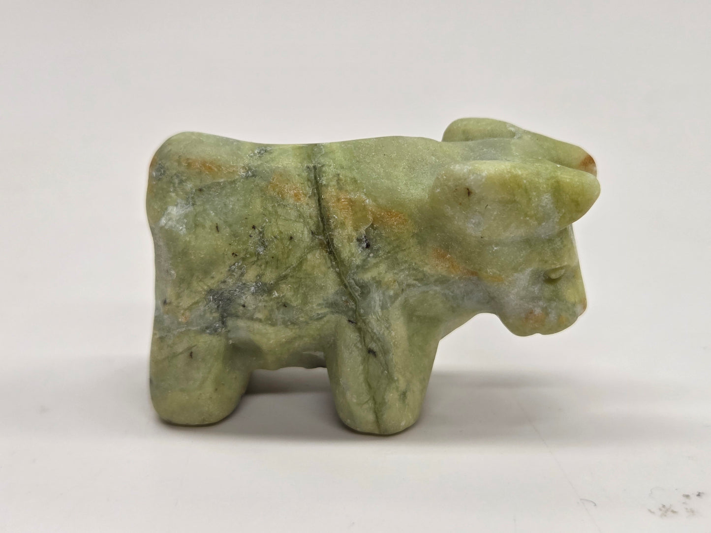 Bull carving