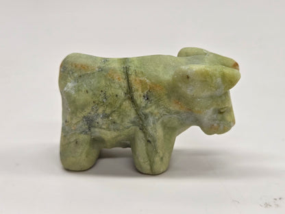 Bull carving