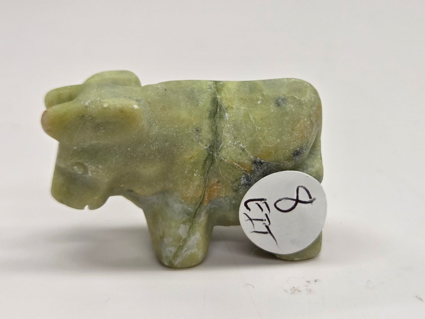 Bull carving