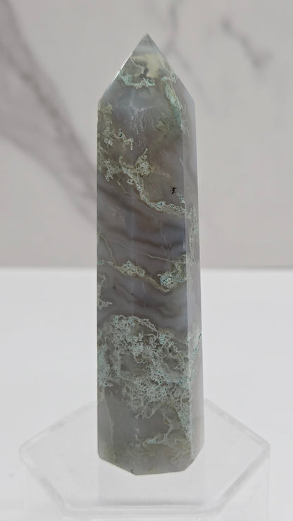 Moss Agate tower (6 sided)