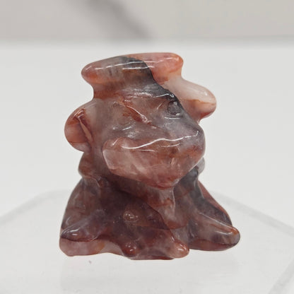 Self-milking cow carving (small)
