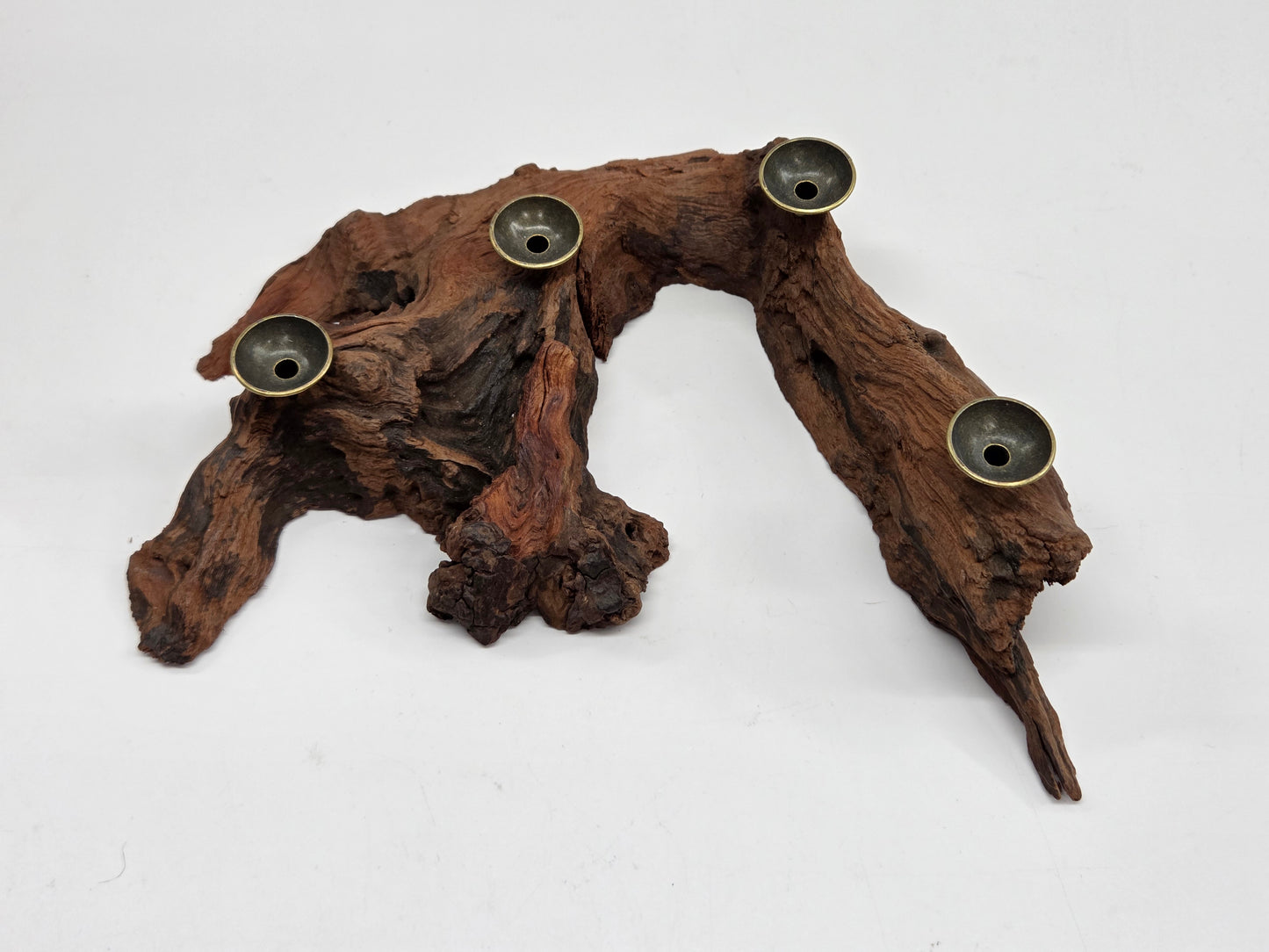Driftwood sphere holder