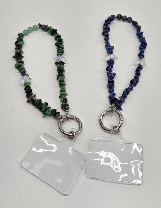 Crystal phone charm