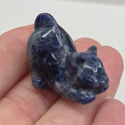 Cat/kitty carvings - playful (X-small)